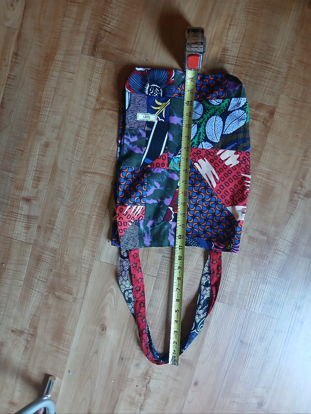 Multicolor Patchwork Shoulder Bag - Colorful Print - Picture 11 of 13